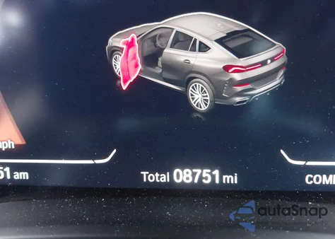 2023 BMW X6 M50I из США, поврежденный, VIN 5UXCY8C03P9N45341